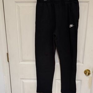 Nike Black Men's Joggers with White Swoosh